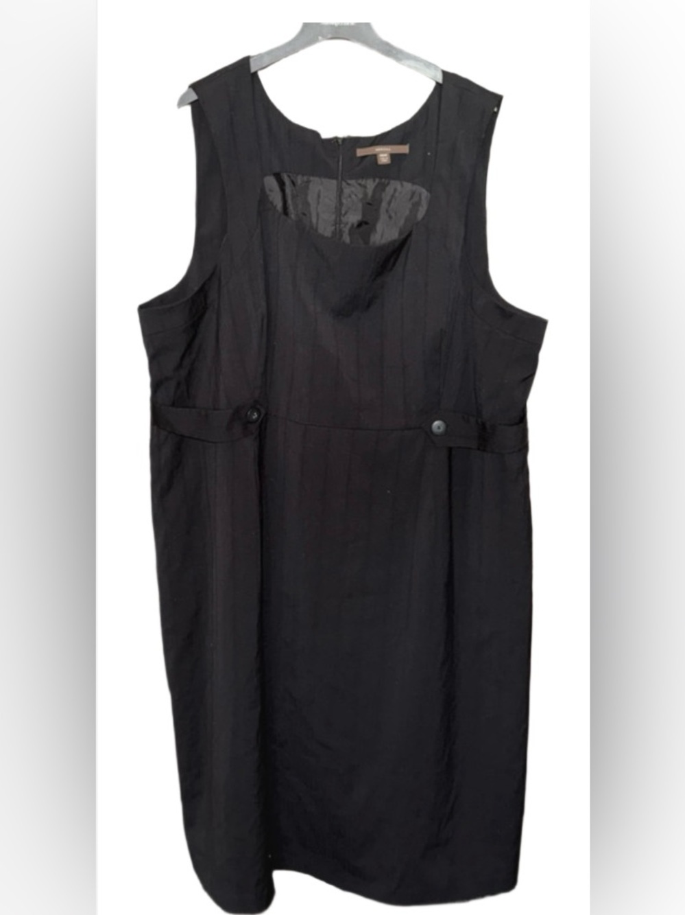 Merona Plus Size Women’s Classic Black Sleeveless Shift Dress size 26W pre-owned